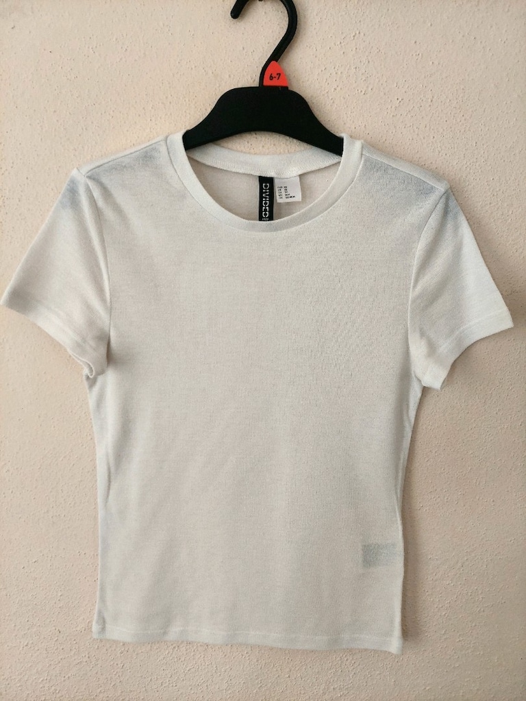H&M DİVEDED genç kız viskonlu tshirt