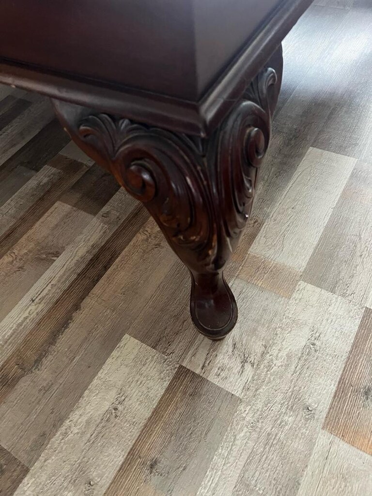 lukens ayaklı masif sehpa üstü cila ister 150 ye 140 kare - 4