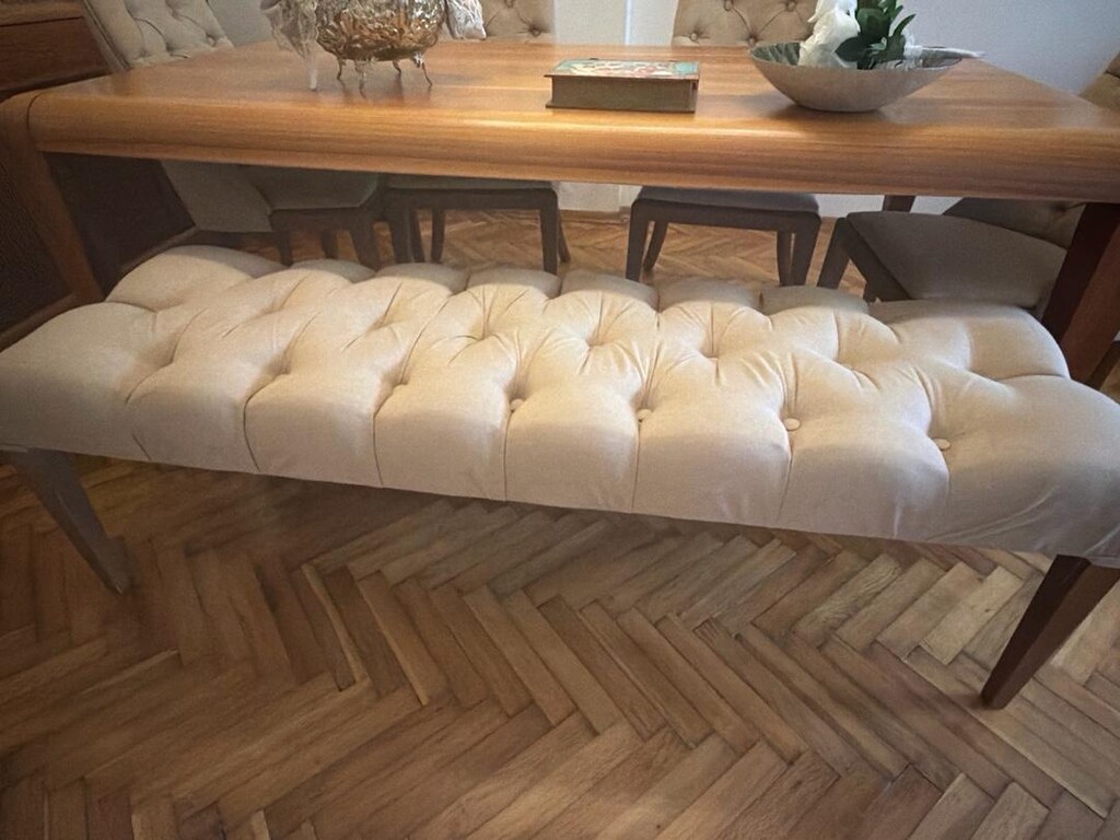 Tetri Home Yemek Odası Takımı – Masa, 4 Sandalye, Bench, Büfe ve Ayna - 6