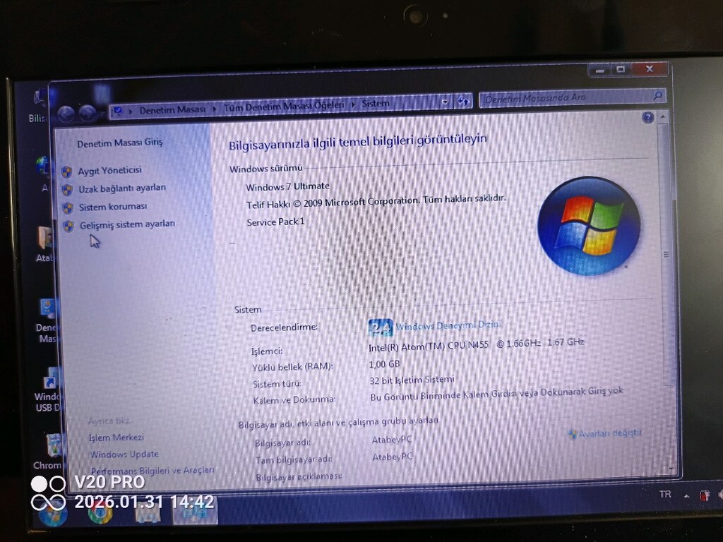 HP Compaq mini notbuk - 8
