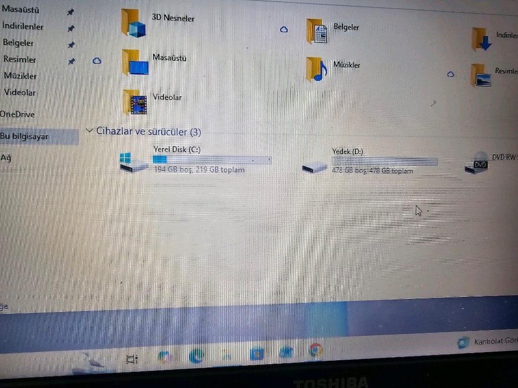Toshiba satellite c600 i3 işlemci 4 gm ram - 4