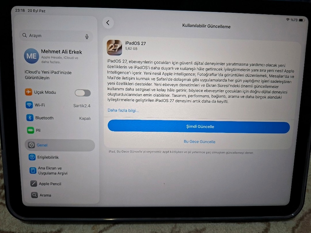 iPad A16 128 GB Mavi | 5 Aylık | Pil %100 | Devir 4 | Garantili - 3
