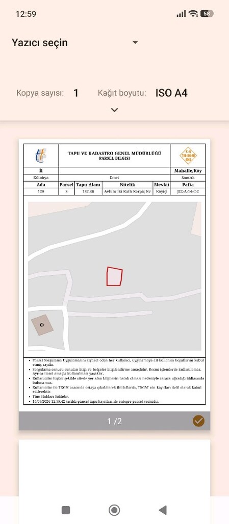 152 MT Kare Kütahya Emet Samrık köyünde satılık Evim - 8