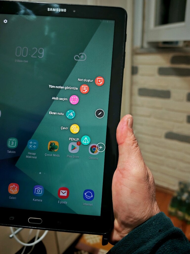 10.1 inç Kalemli Samsung sm-p580 Tablet - 2