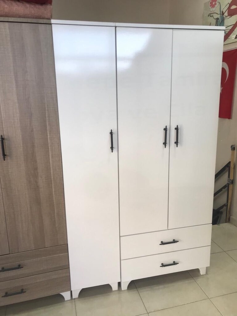 3 kapaklı elbise dolabı sıfır ürün - 3