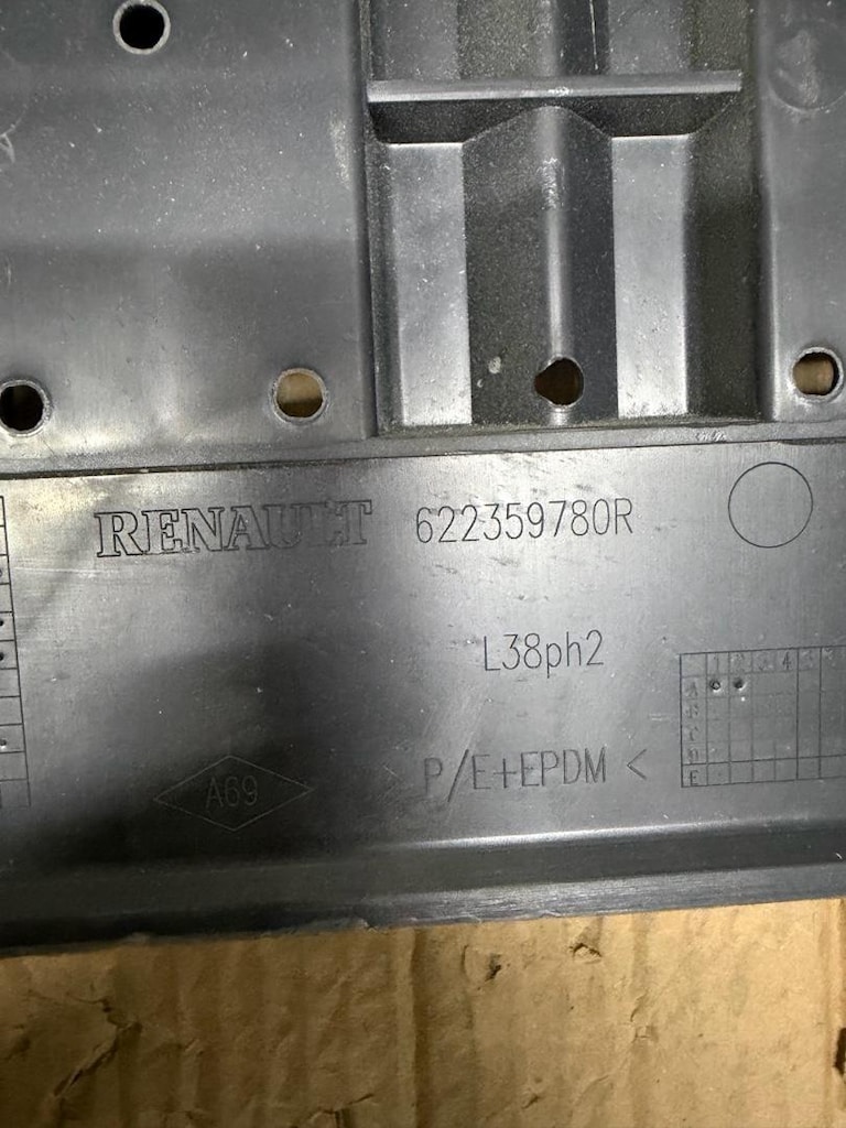 Fluence Ön Tampon Alt Muhafazası Bakaliti (2013-2016) 622359780R - 3