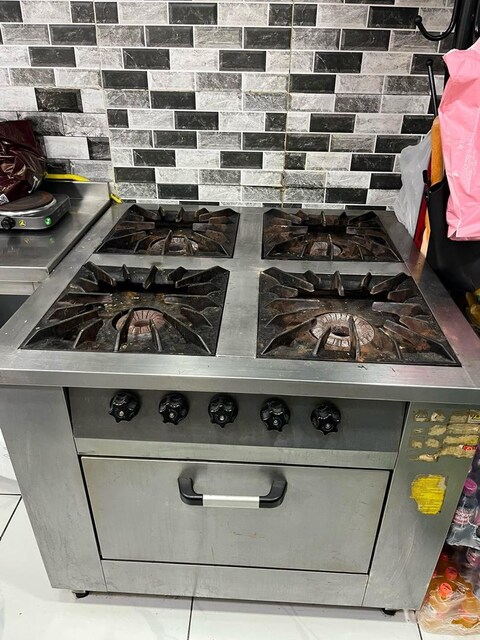 Lokanta Ocağı Ve Pişirme Fırını 4Lü