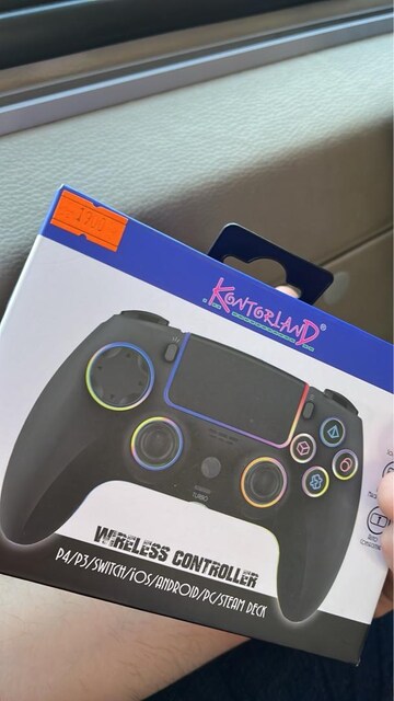 KONTORLAND RGB LEDLİ PS3-PS4 Oyun kolu