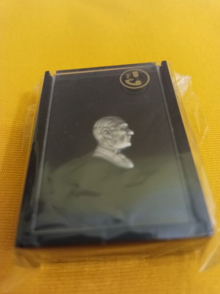 SIFIR Darphane Atatürk Rozet Gümüş Kaplama Atatürk Broş Yaka Rozet - 5