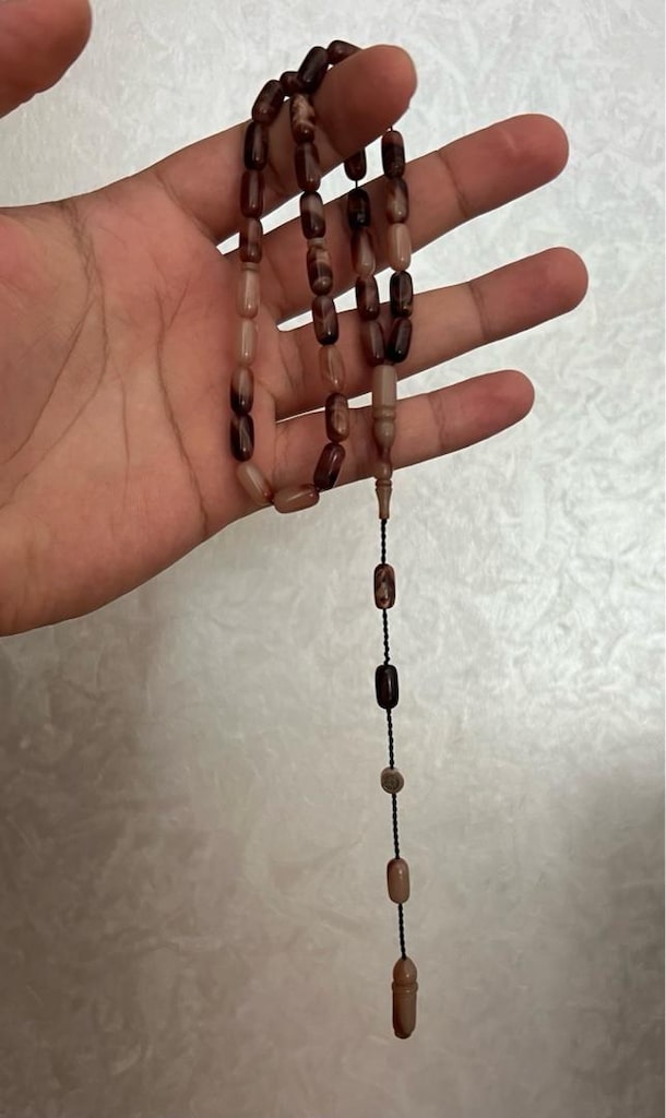 Özel Döküm Sıkma Kehribar Tesbih - 3
