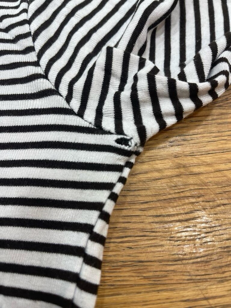 ZARA ÇİZGİLİ CROP TOP - 8