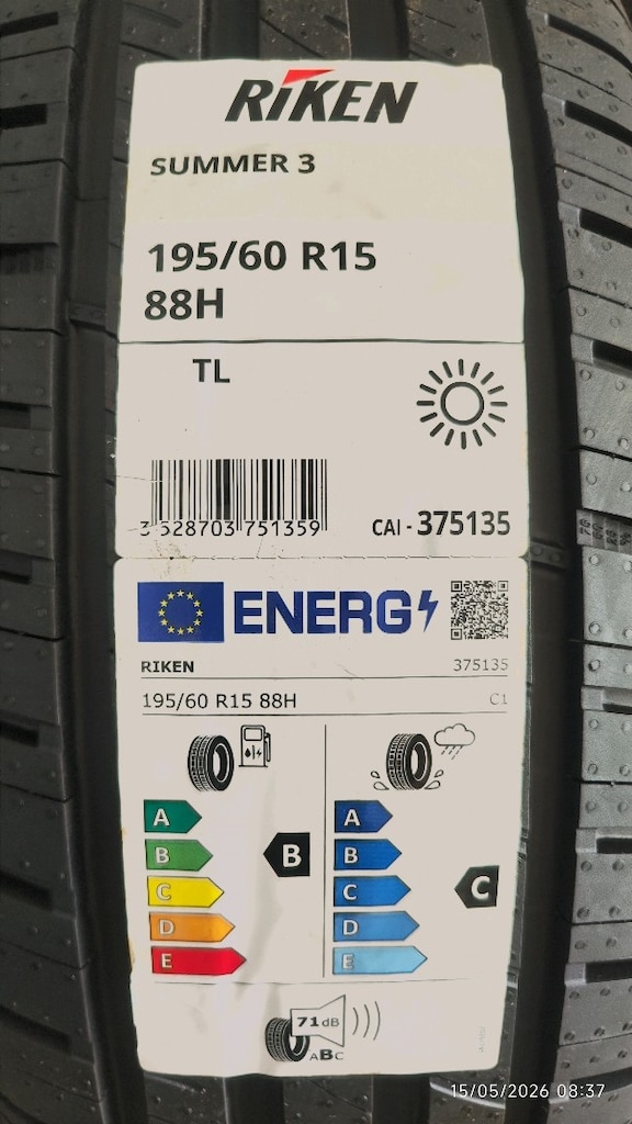 195/60R15 Riken-Kormoran Summer 2026 Model- 4 adet. - 2