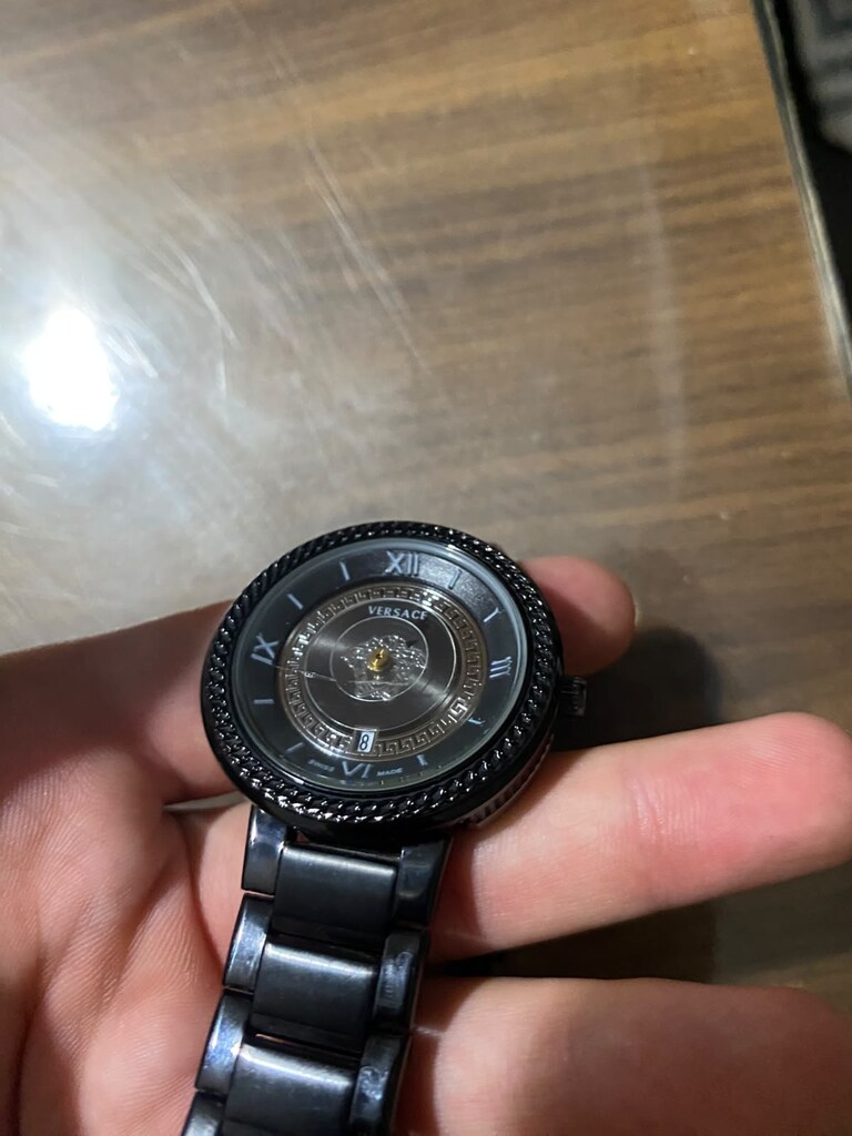 Versace Erkek Kol Saati Siyah Çelik Kasa Şık ve Özel Tasarım - 3
