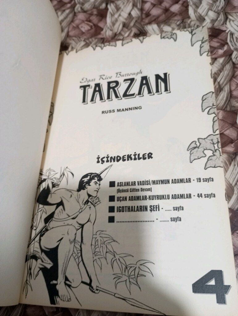 Tarzan cilt 2-6 çok nadir çizgi roman - 7