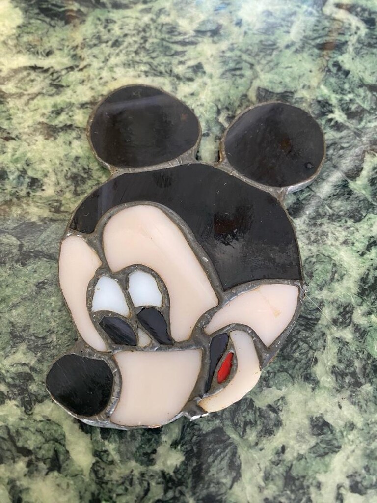 Mickey Mouse Tiffany Vitray Figürü - 2