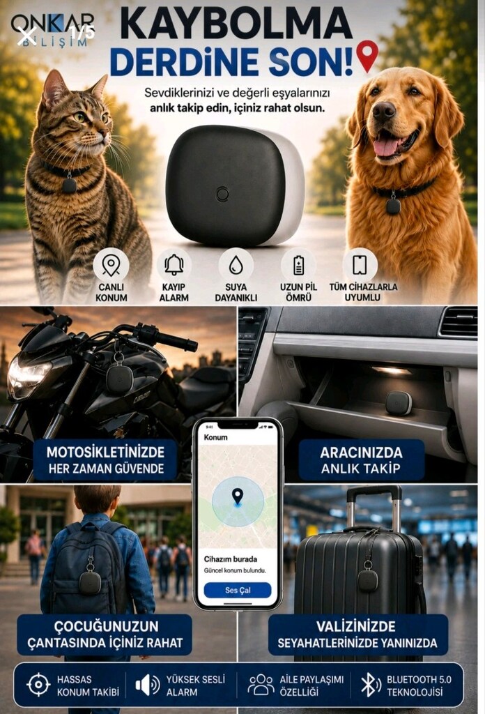 AKILLI GPS TAKİP CİHAZI (İos &Android uyumlu) - 6