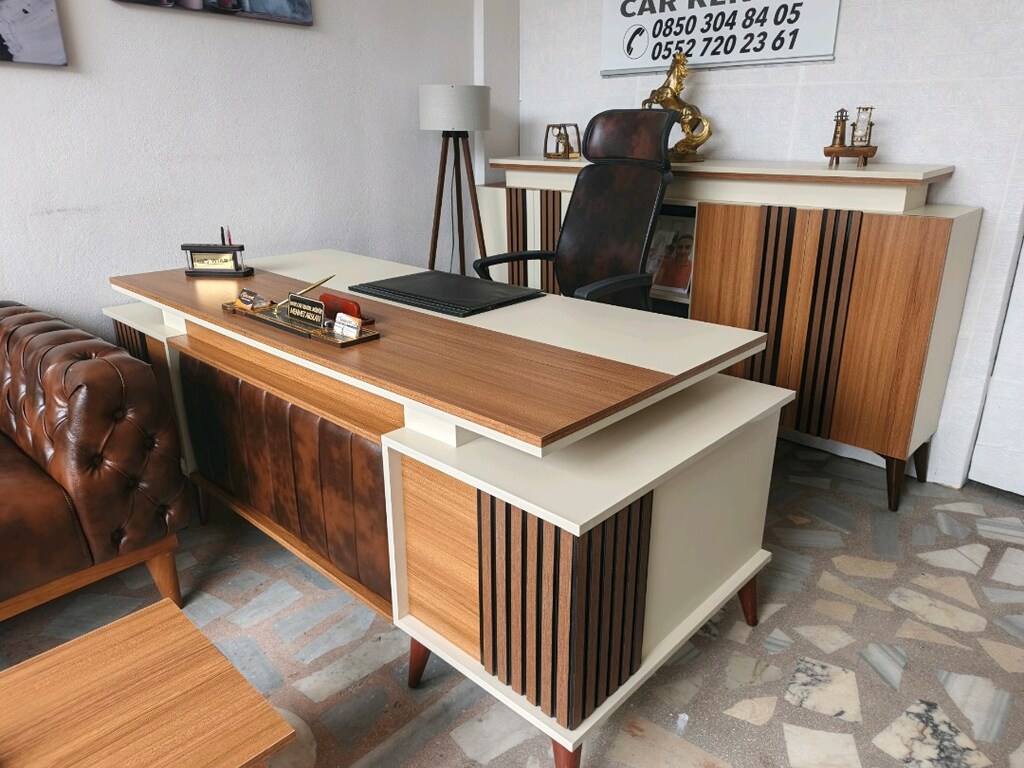 AL KAZAN !3 günlük sıfır ÇESTER KOLTUK LU 8 PARÇA OFİS TAKIMI SADECE - 10