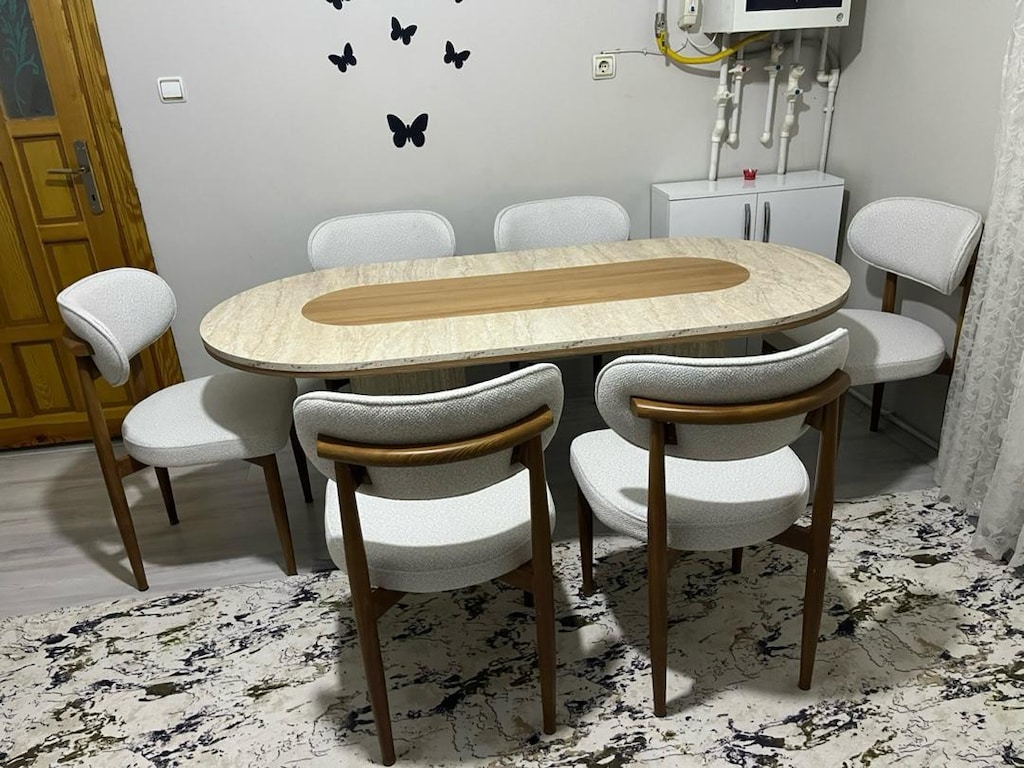 lüks polo bohem sandalye ve mdf masa - 2