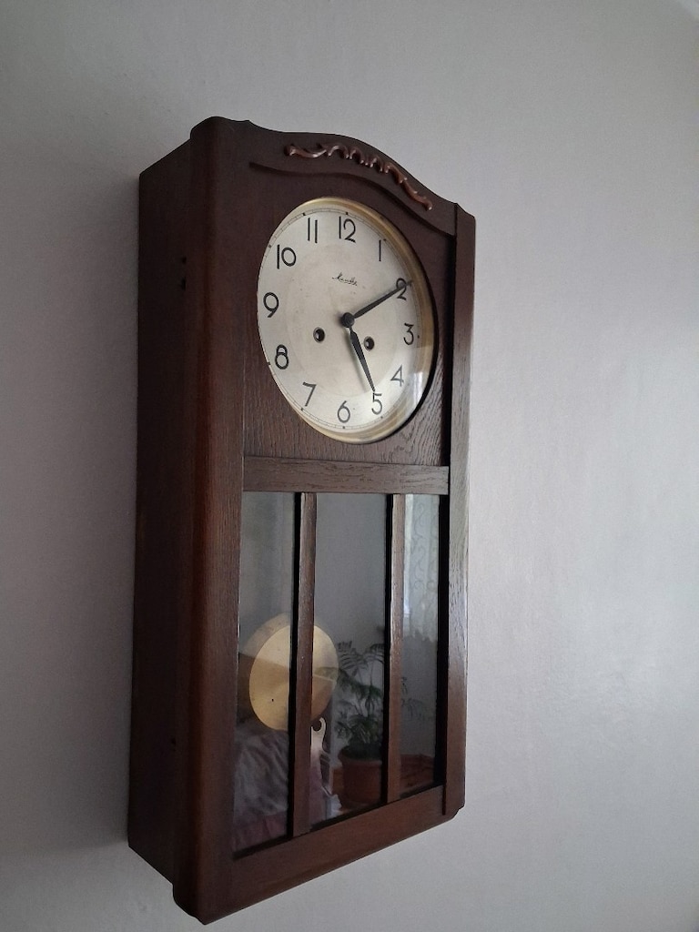 MAUTHE Kurmalı Gonglu Duvar Saati ALMAN - 3