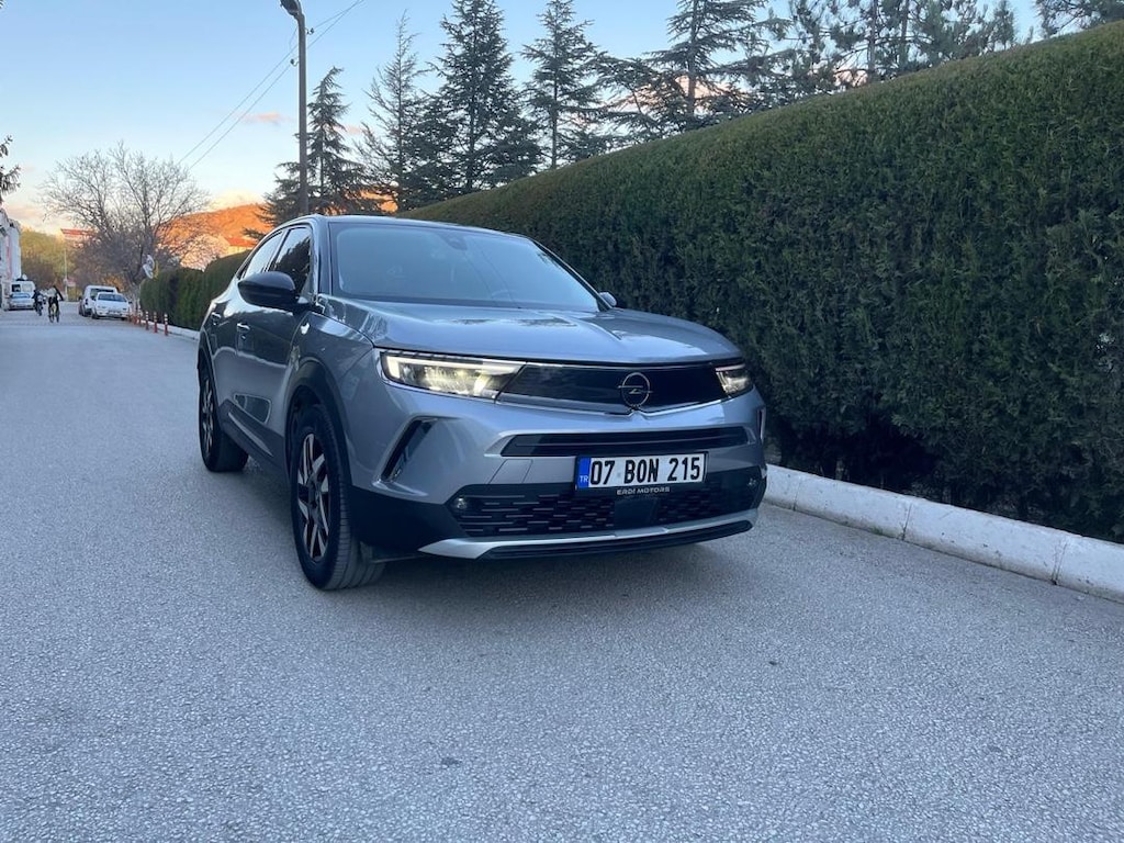 2021 MODEL OPEL MOKKA ELEGANCE 1.2T GRİ/SİYAH HATASIZ BOYASIZ TRAMERSZ - 2