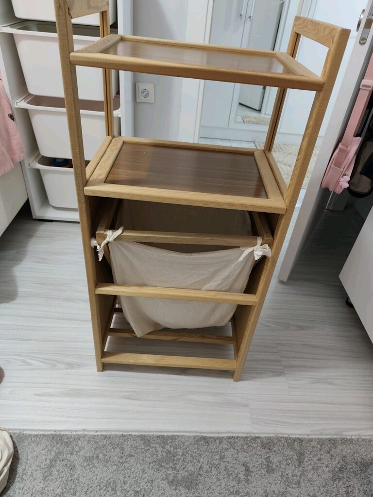 ahşap Kirli sepeti - 3
