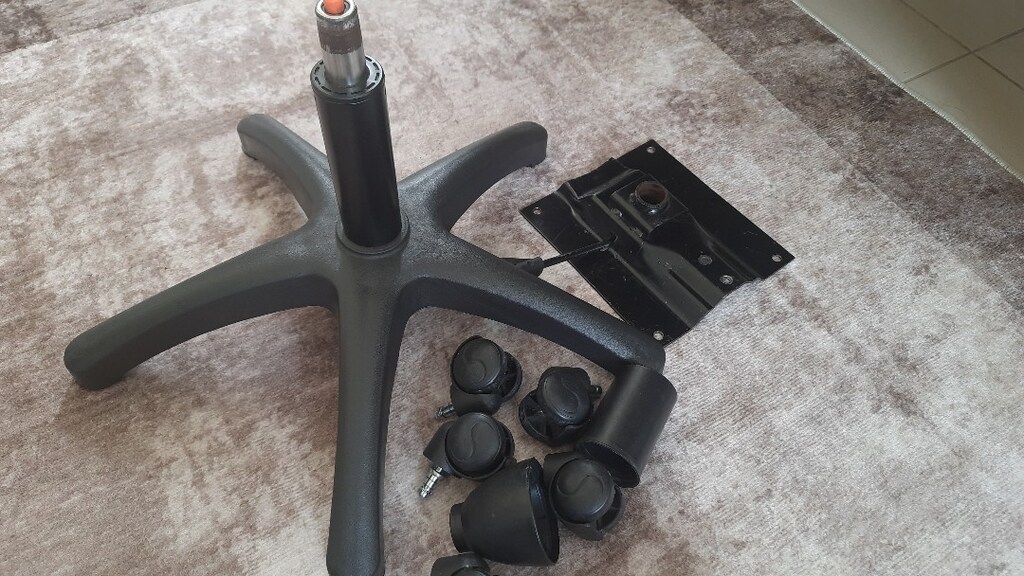 bikgisayar sandaliyesi yıldız altlik,amortisör piston ve tekerler - 5