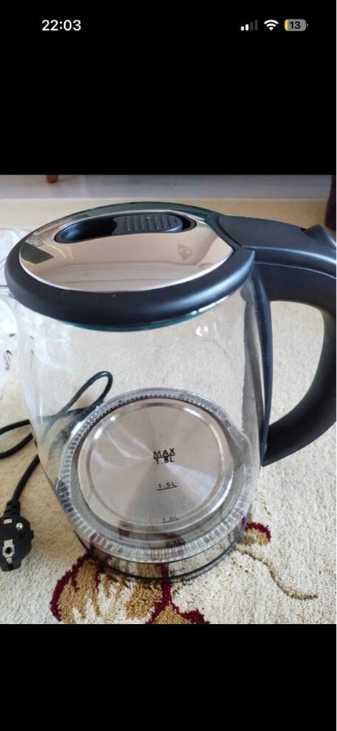 Sinbo 2000 W Cam Kettle 2 Yıl Garantili 1.8 Lt Su Isıtıcı 360 Derece - 6