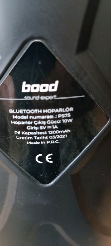 Bood pro Bluetooth ışıklı ses bombası.Sarjlı. - 2