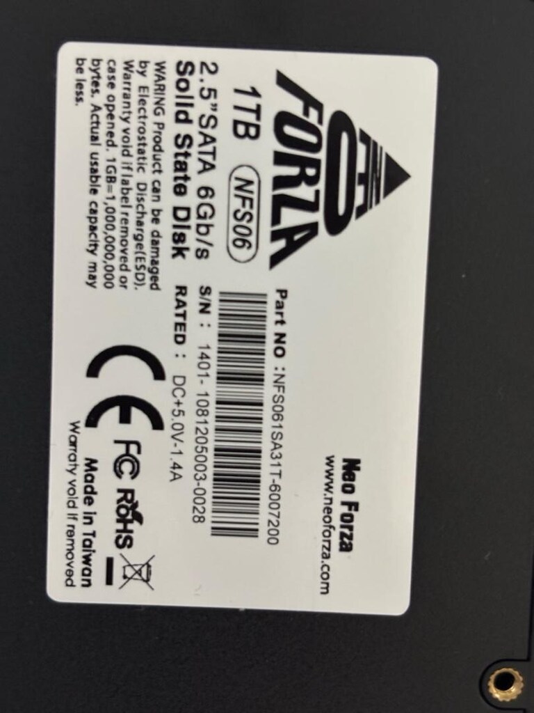 1TB 2,5” NeoForza SATA 6Gbs NeoForza Solid State Drive - 3
