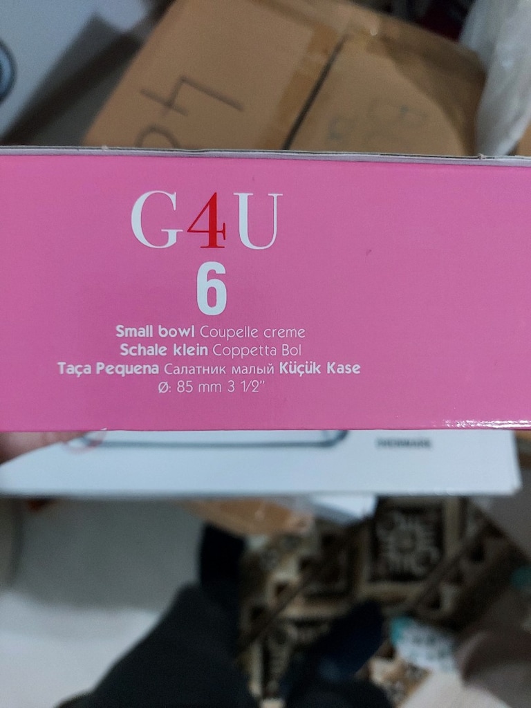 Paşabahçe Üretimi G4U Vira 6'lı Cam Kase" - 2