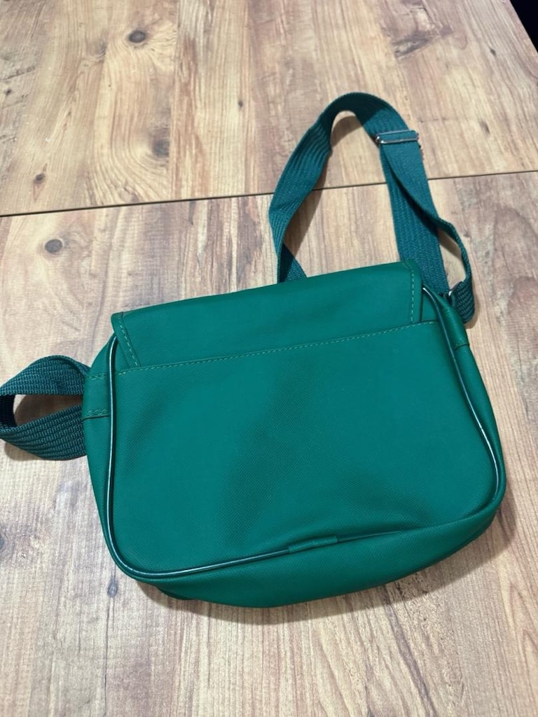 Lacoste Yeşil Omuz / Postacı Çantası Zümrüt Yeşil Önü kapaklı, - 11