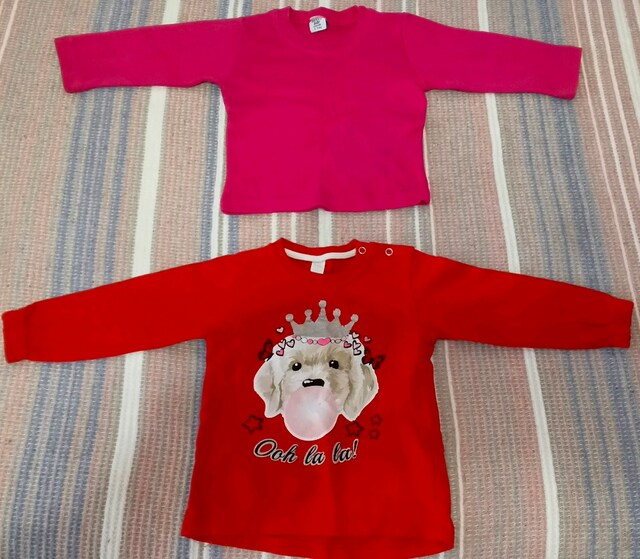 2 Adet Kız Bebek Sweatshirtler