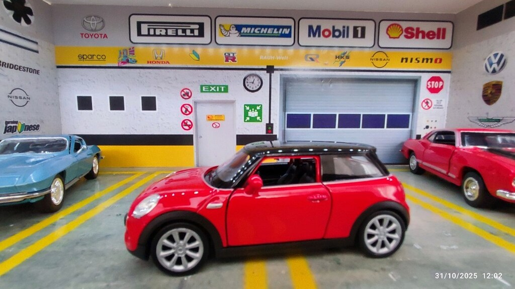 Mini Cooper New mini hatch modeli metal diecast oyuncak araba - 6