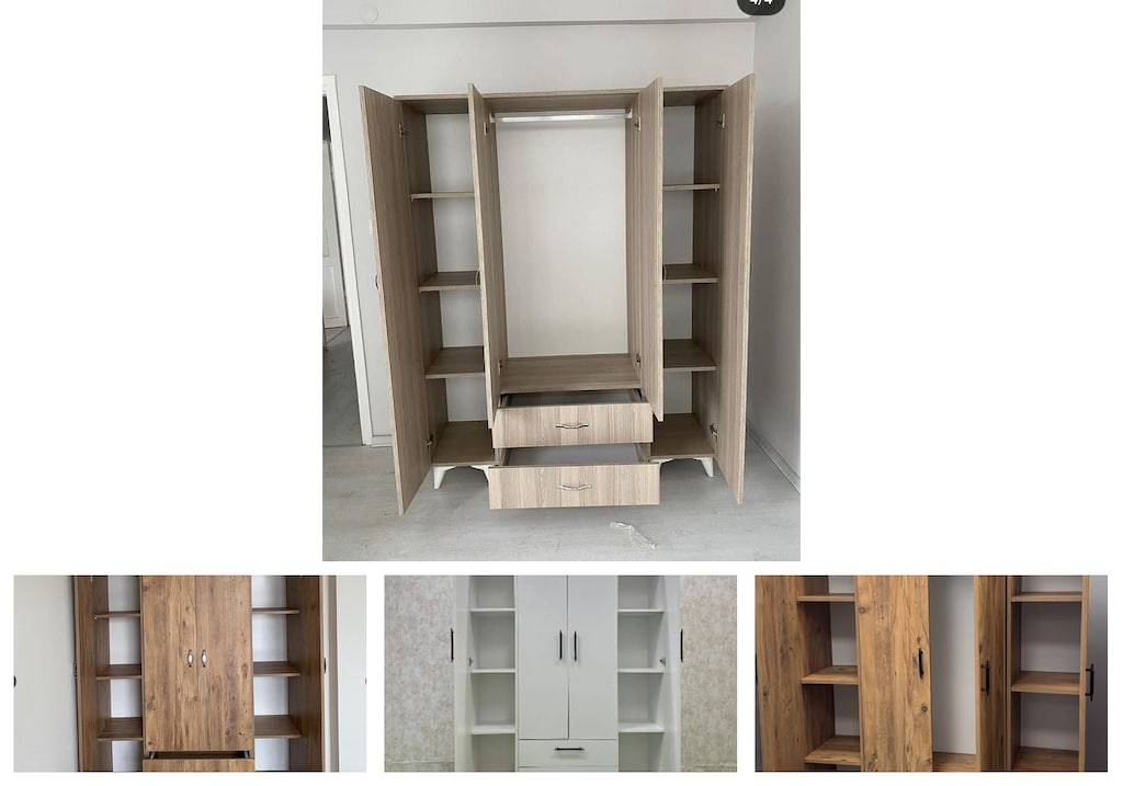4 kapaklı elbise dolabı abysaiaisx - 4