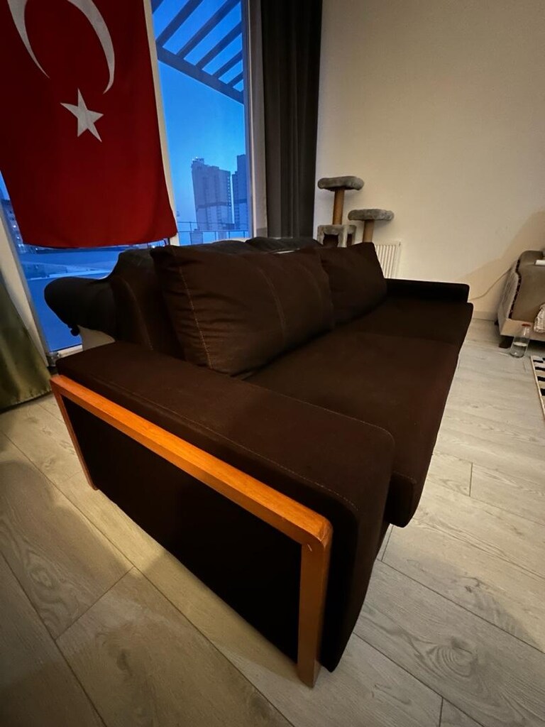 3’lü Koyu Kahve Koltuk - 6