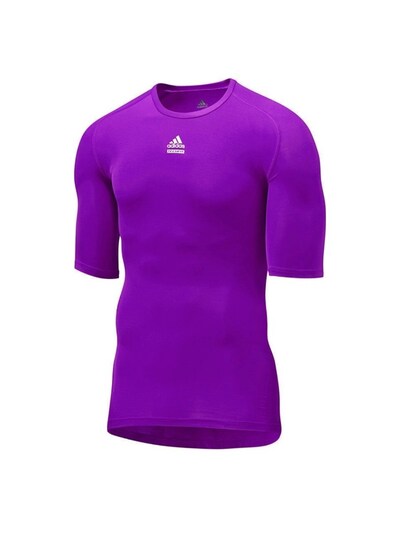 Adidas Techfit Climalite Slim Tişört Mor - Body T-shirt Mor