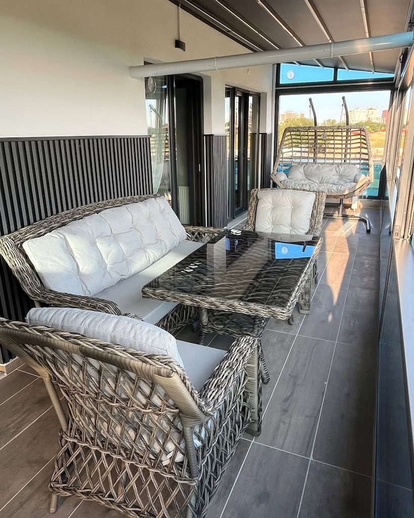 Rattan Bahçe Mobilya Takımı Salıncaklı - 2