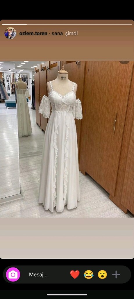 beyaz elbise nikah elbisesi - 4
