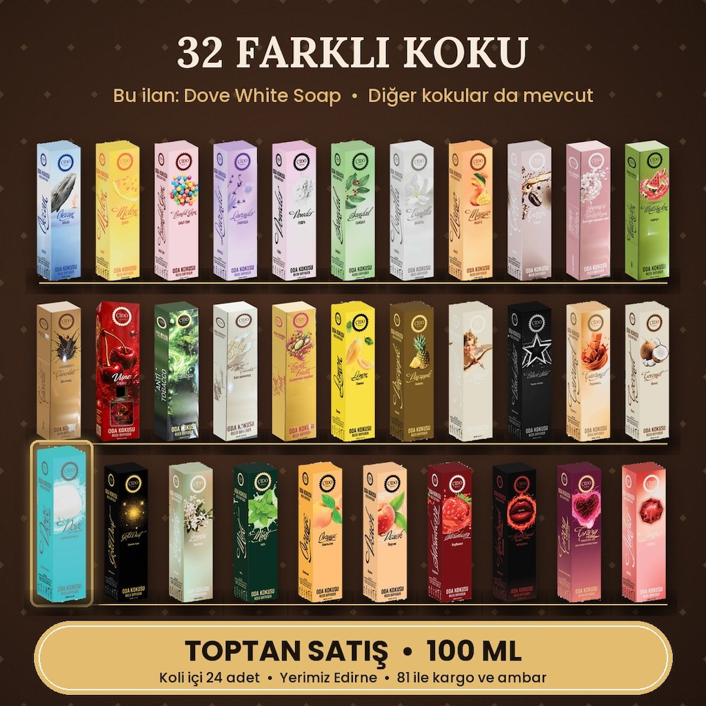 ÇİDO MİRİS DOVE WHİTE SOAP ODA KOKUSU 100ML - 3