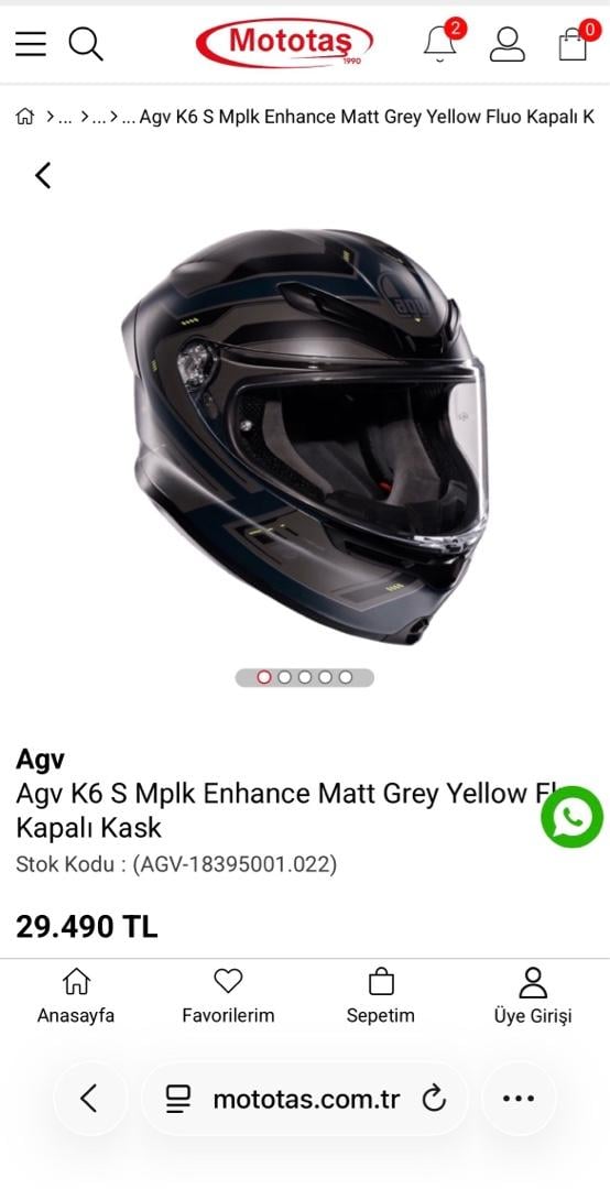 AGV K6S Garantili - 2