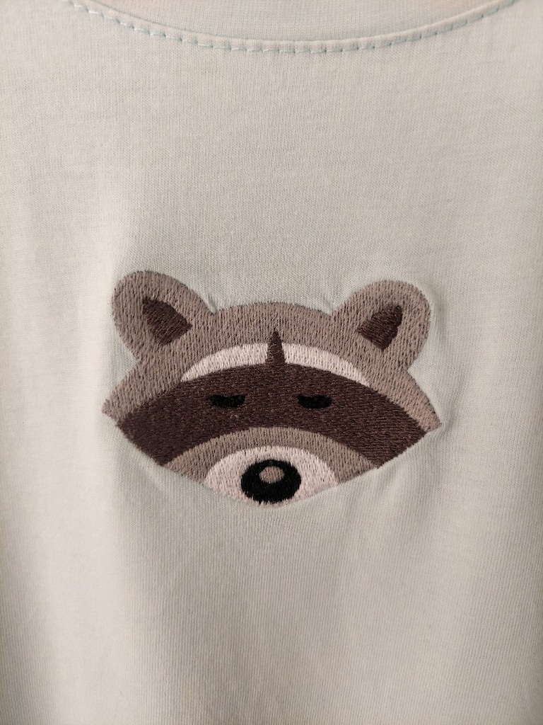Trendy Açık Mavi resim Baskılı Tişört - 2
