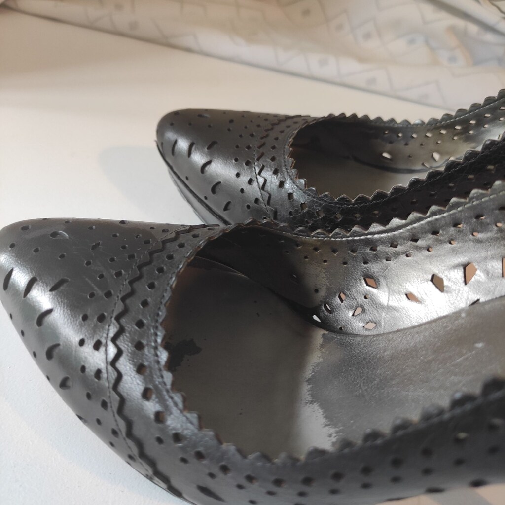 nine west siyah deri 38 topuklu ayakkabı - 5