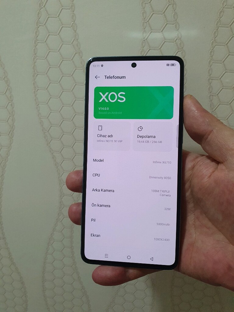 İnfinix NOTE 30 VIP 5G 256/12+12 NFC Oyunlarda çok iyidir TAKAS OLUR.. - 2