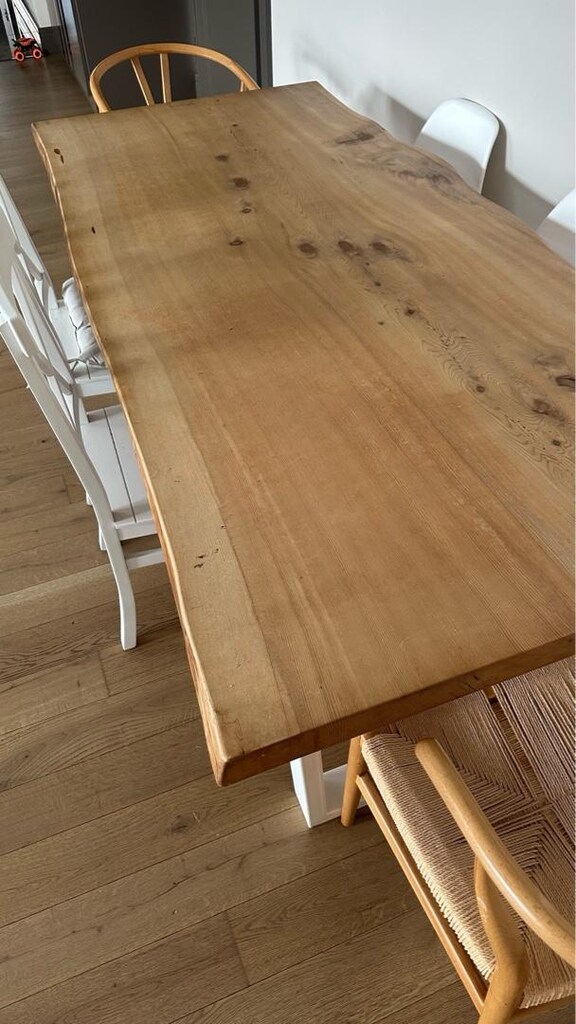 Doğal ahşap yemek masası sandalyeli / sandayesiz - 4