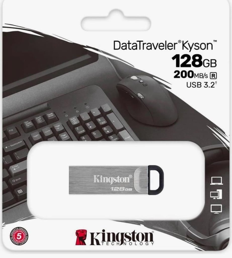 Kingston 128 GB Metal USB Bellek - 2