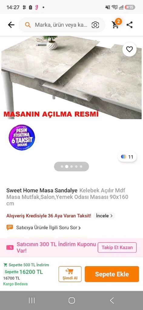 Yemek masası açılabilir - 8