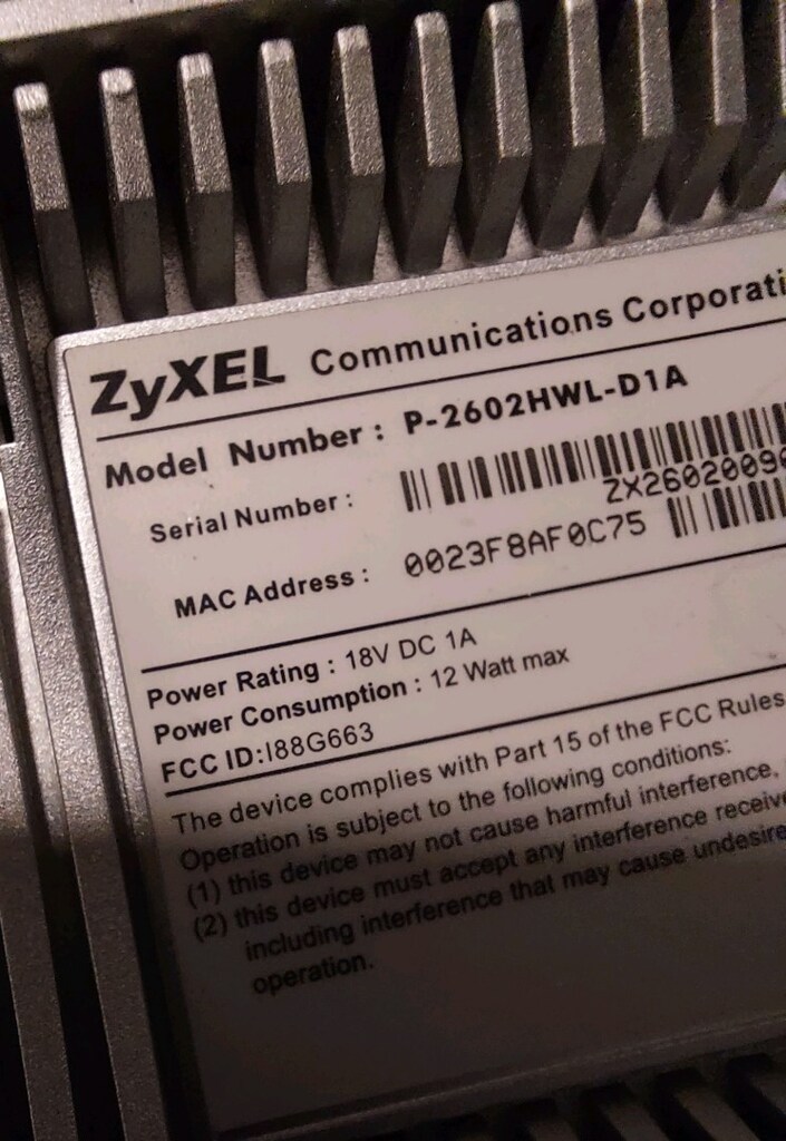 Ttnet zyxel modem. Adaptör yok. 18 volt 1 Amper - 10