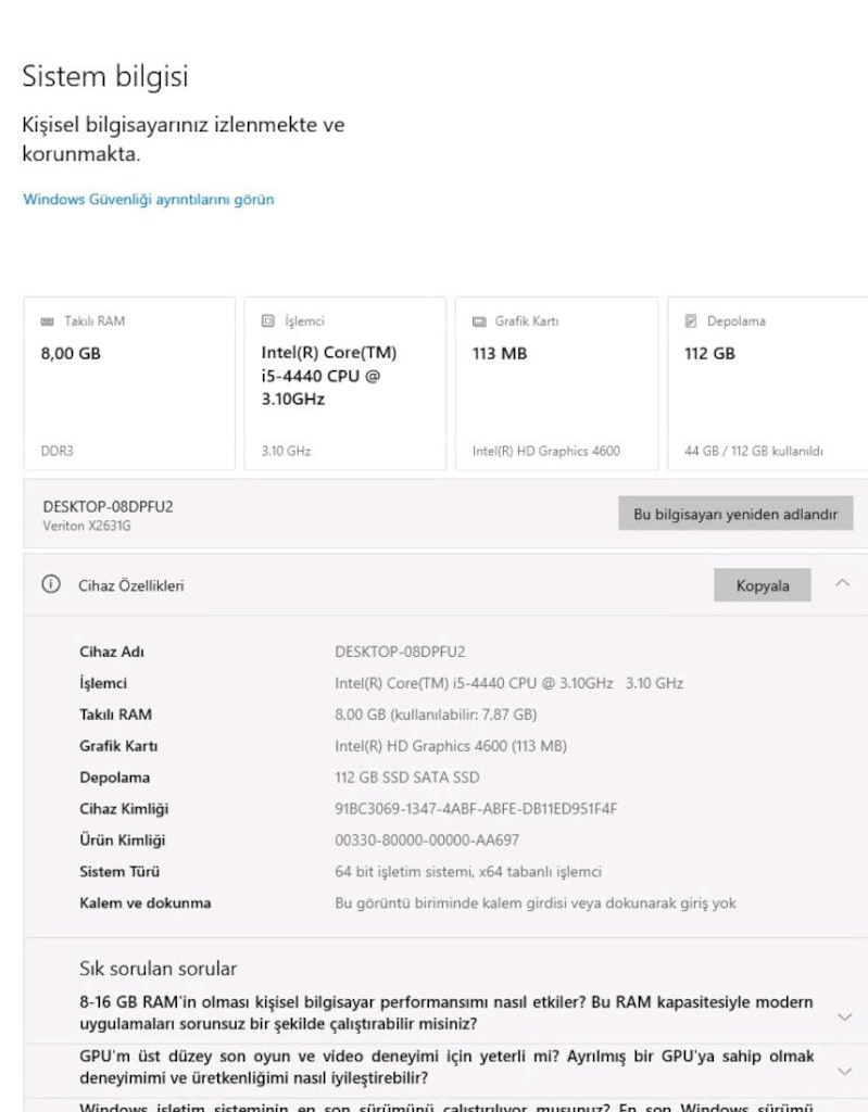 Çok Uygun Fiyata... 6 ADET PC + VGA SWİTCH + MONİTÖR + KLAVYE/MOUSE + - 7