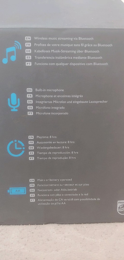 PHILIPS BT3000W/12 BLUETOOTH SPEAKER - 2