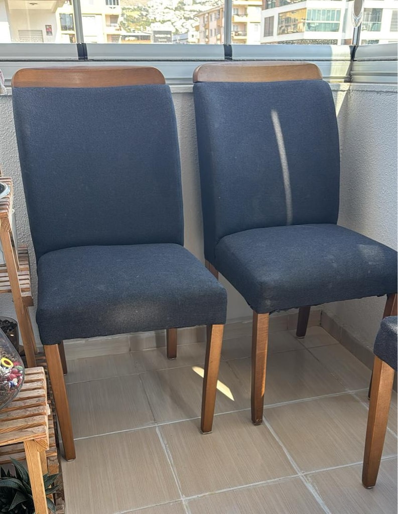 Sandalye takımı 4 adet kumaş - 4